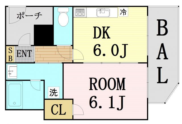 エステムプラザ梅田EAST　仲介手数料無料の間取り