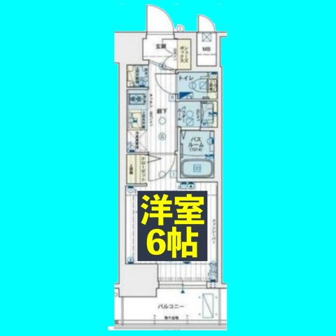 エステムコート名古屋新栄アクシスの間取り