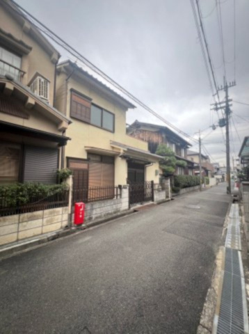 向日市寺戸町東田中瀬　建築条件無土地の前面道路含む現地写真