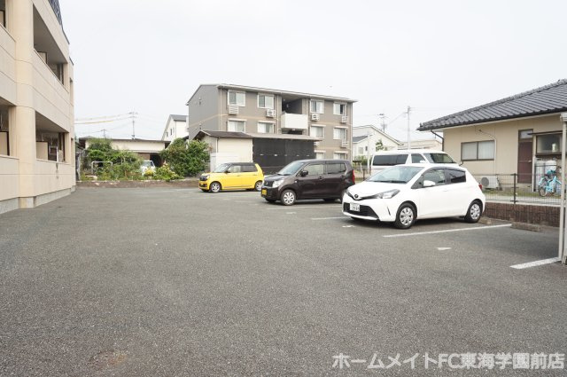熊本市北区龍田５丁目のアパートの駐車場