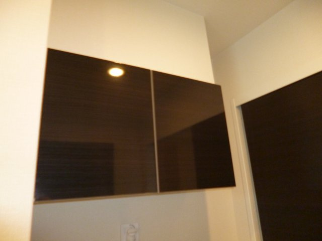 シャイン・パレスの洗面所|洗濯機置き場　棚