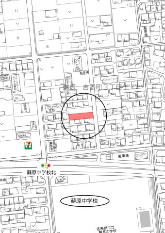 土地　蘇原吉野町3丁目の地図