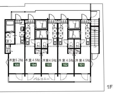 川崎市多摩区生田５丁目のアパートの間取り