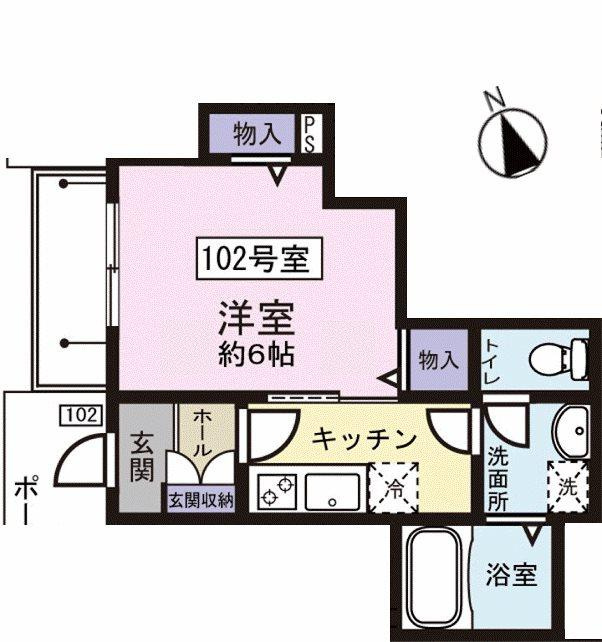 川崎市多摩区菅４丁目の賃貸マンションの間取り