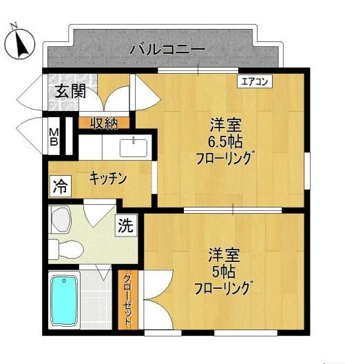 コージーコートの間取り