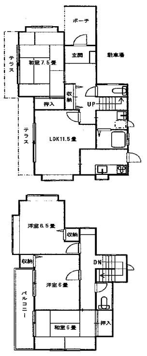 向原2丁目戸建の間取り