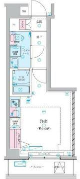 川崎市多摩区中野島５丁目の賃貸マンションの間取り
