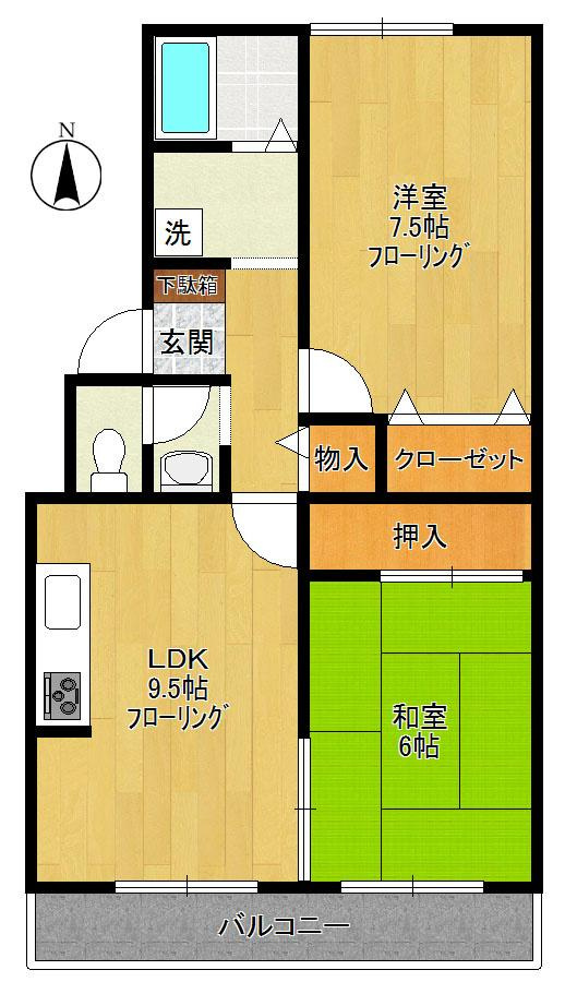 ウィンザーハイム向ヶ丘の間取り