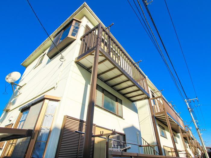 川崎市多摩区中野島１丁目のアパートの外観