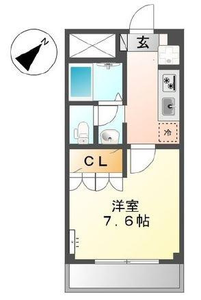 川崎市多摩区宿河原２丁目の賃貸マンションの間取り