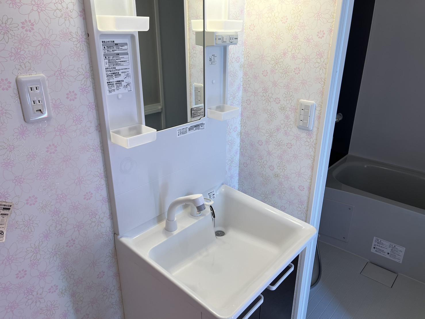 川崎市多摩区登戸新町の賃貸マンションの洗面所