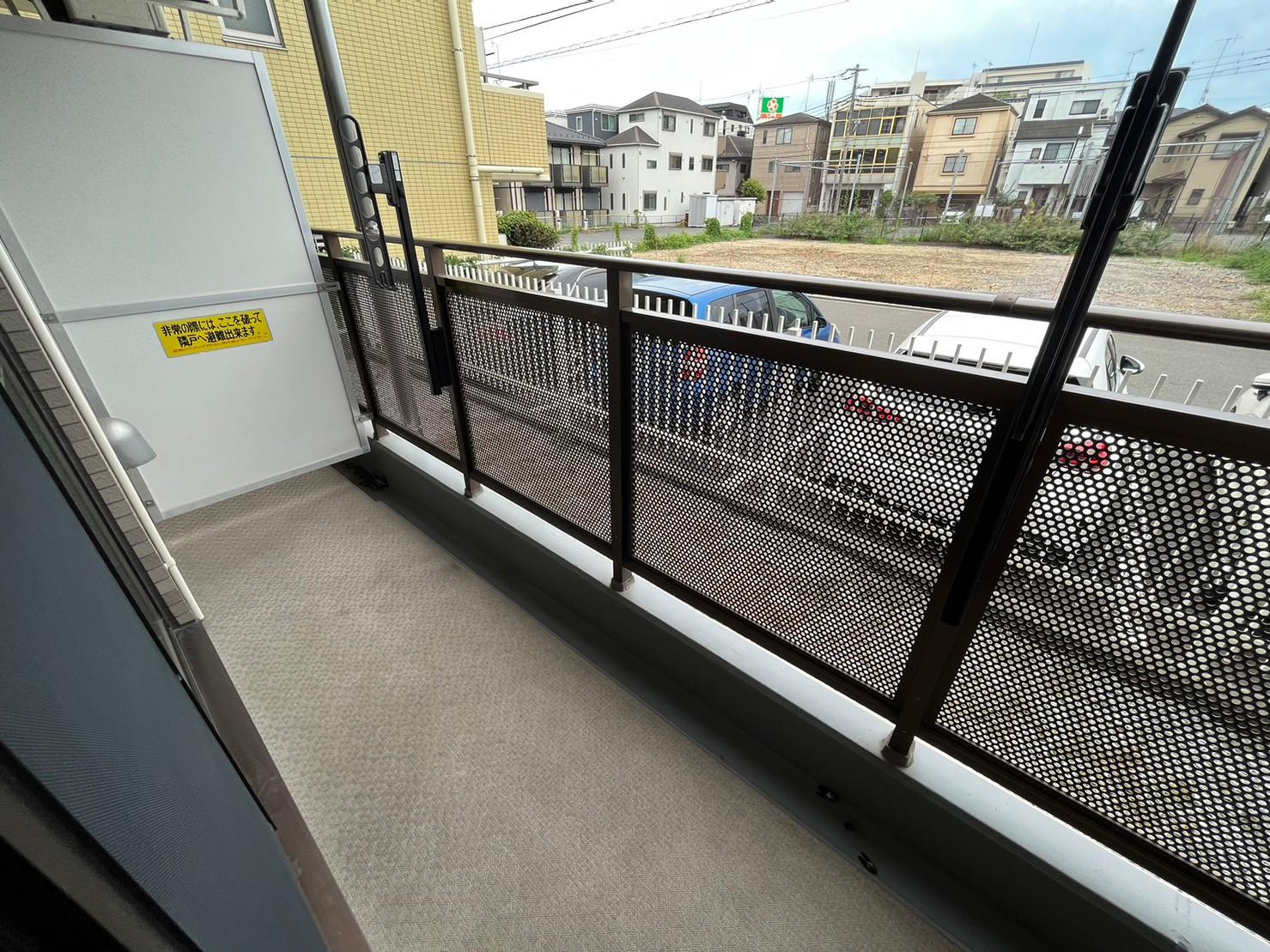 川崎市多摩区登戸の賃貸マンションのバルコニー