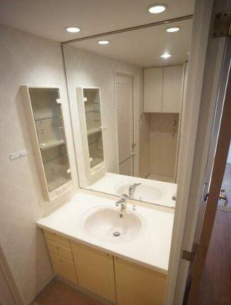 世田谷区喜多見９丁目の賃貸マンションの洗面所