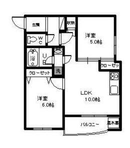 川崎市多摩区菅北浦２丁目の賃貸マンションの間取り