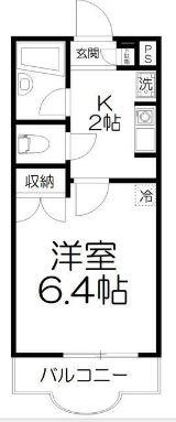 川崎市多摩区登戸の賃貸マンションの間取り