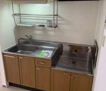 川崎市多摩区枡形２丁目のアパートのキッチン