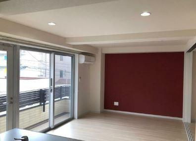 川崎市多摩区登戸の賃貸マンションの居間・リビング