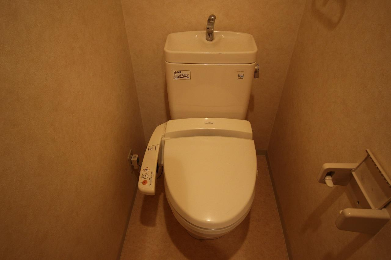 稲城市百村の賃貸マンションのトイレ