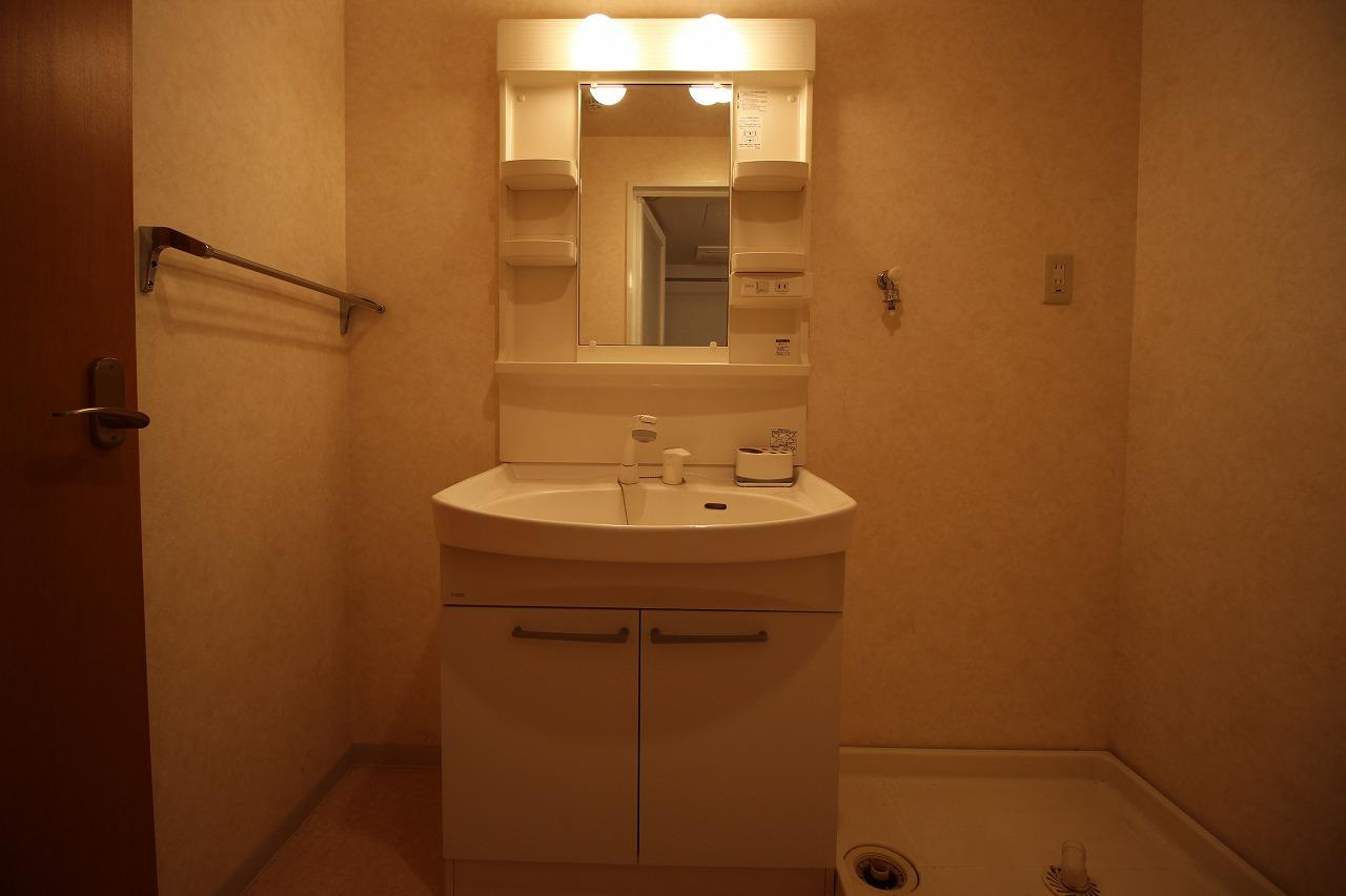 稲城市百村の賃貸マンションの洗面所