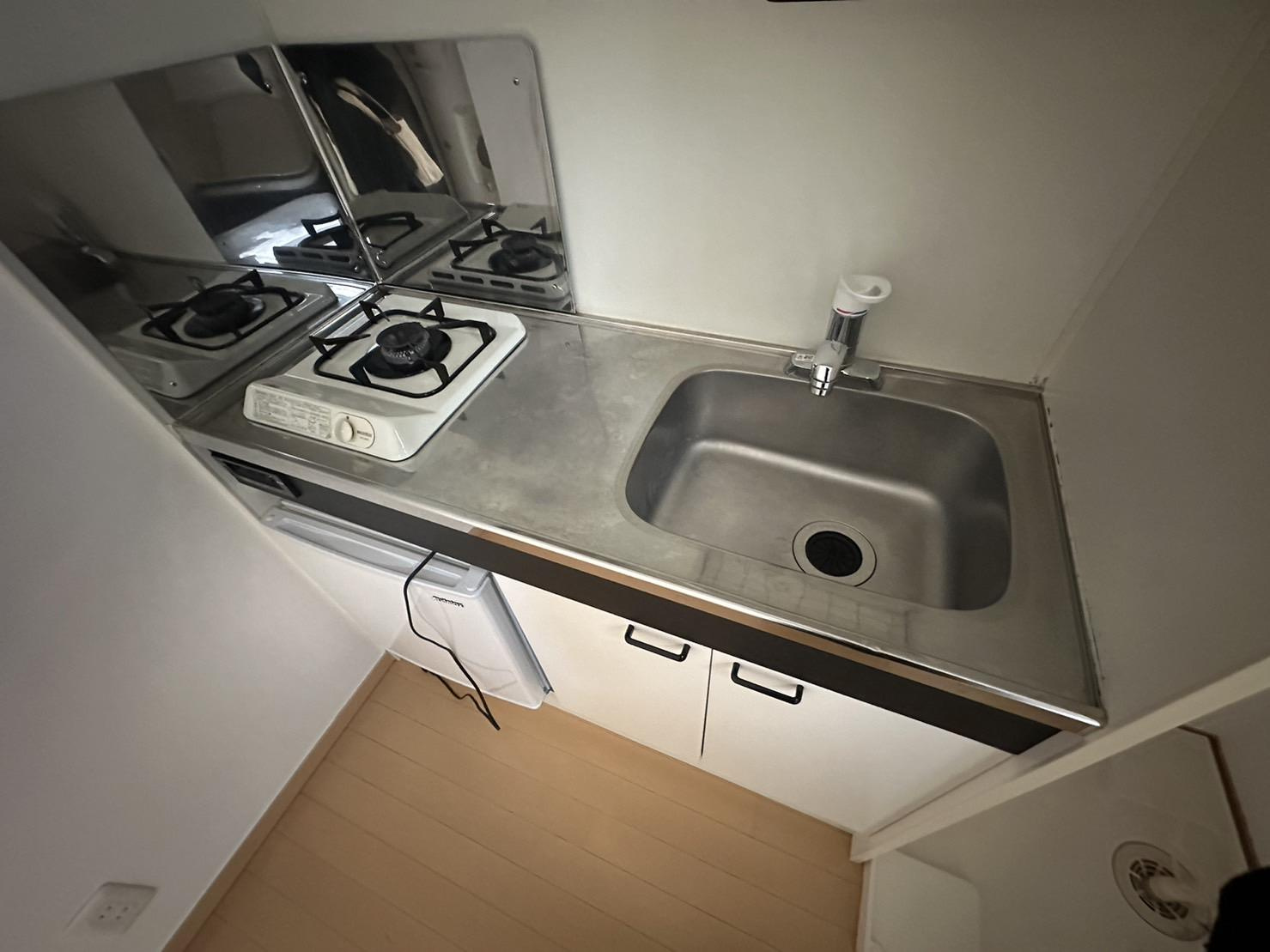 川崎市多摩区枡形５丁目のアパートのキッチン