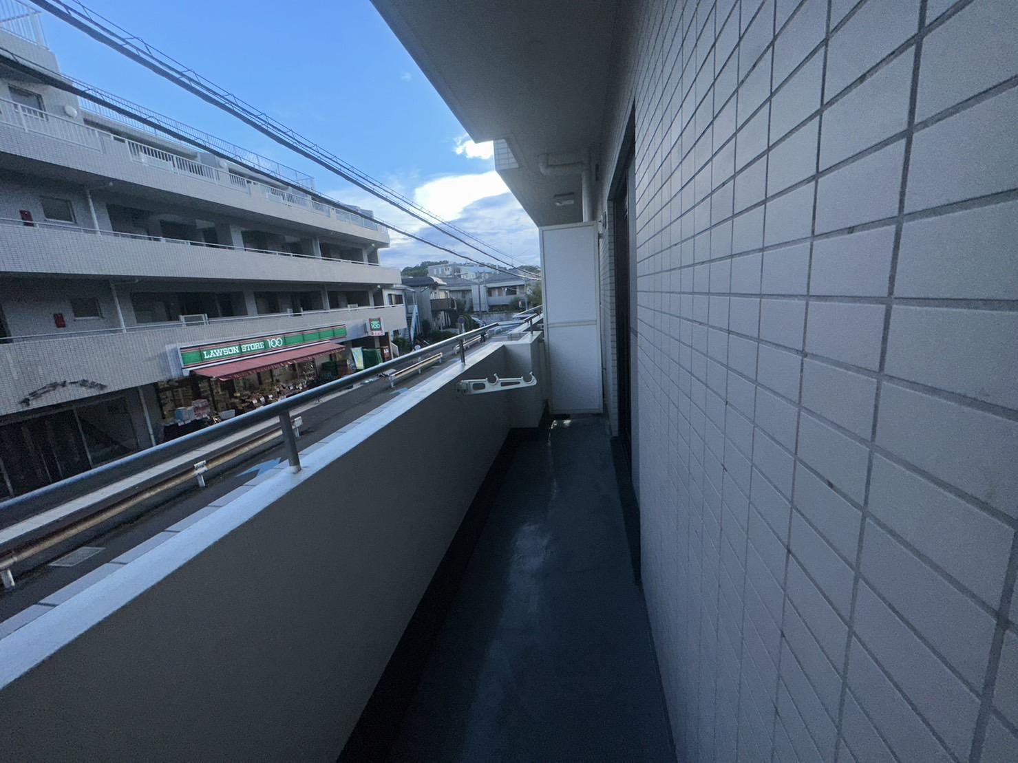川崎市多摩区登戸の賃貸マンションのバルコニー