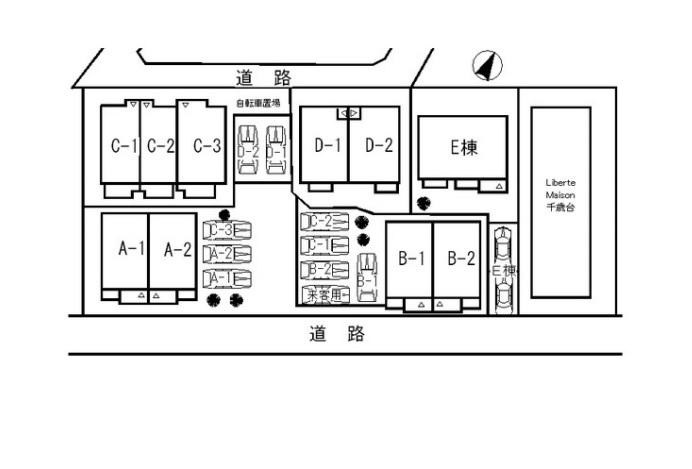 カサカリエンテ千歳台のその他共用部分|現地図