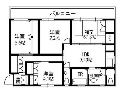 狛江市岩戸北３丁目の賃貸マンションの間取り