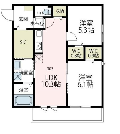 グランフェリーチェの間取り