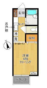 稲城市押立のアパートの間取り