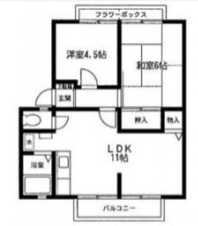 サンビレッジアムールBの間取り