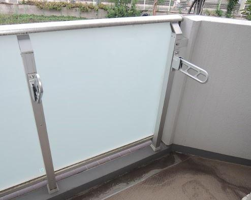 コートレミージュ宿河原のバルコニー