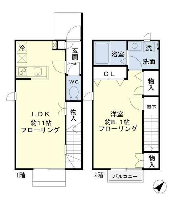 ヴィアレッタ上石原の間取り