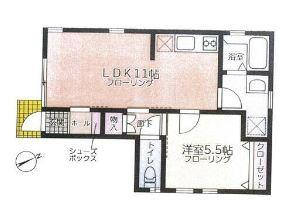 川崎市多摩区三田１丁目のアパートの間取り