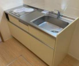 プレストサージュのキッチン|※画像はイメージです。実際とは異なります。コンロ３口IH
