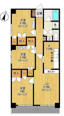 生和レジデンスの間取り