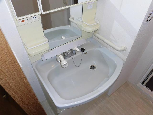 稲城市押立の賃貸マンションの洗面所