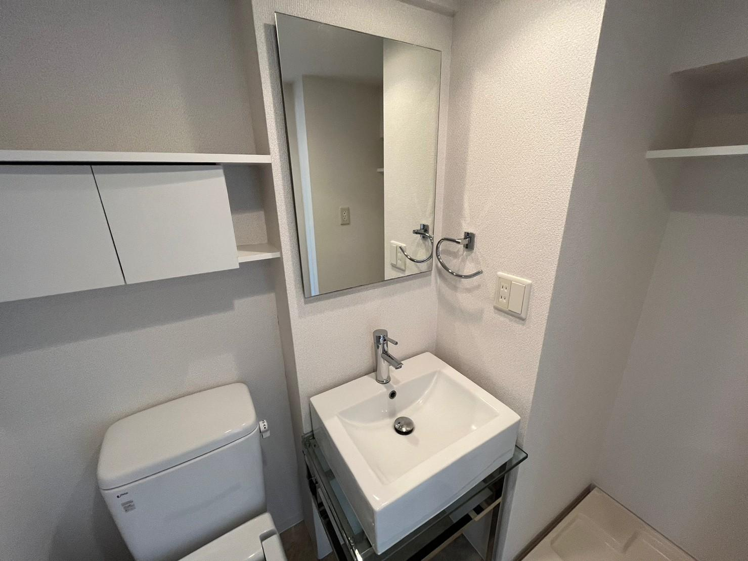 川崎市多摩区登戸新町の賃貸マンションの洗面所