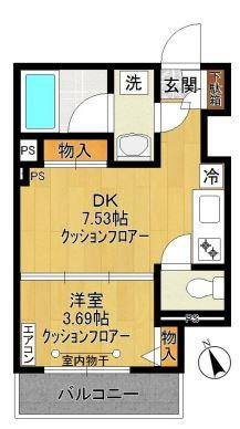 シャーメゾンアルテミスの間取り