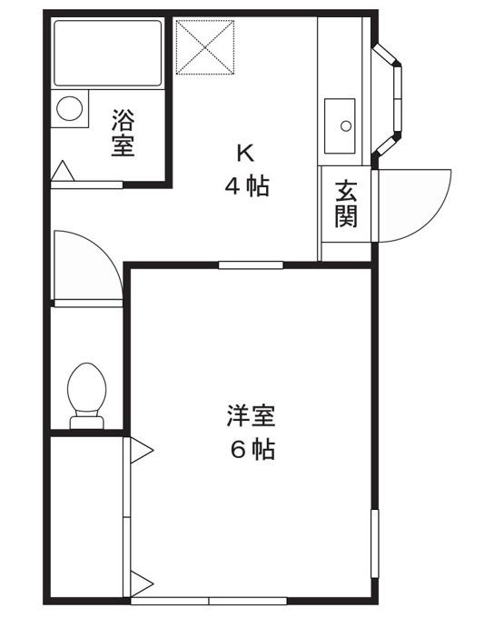 レフォール宿河原の間取り