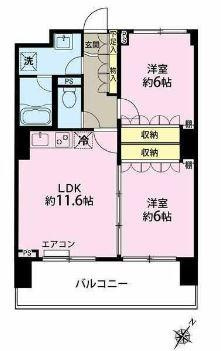 ベェルヴェル稲城の間取り