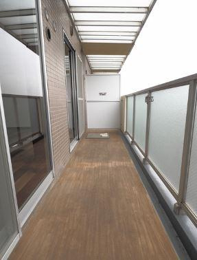 川崎市多摩区中野島４丁目の賃貸マンションのバルコニー