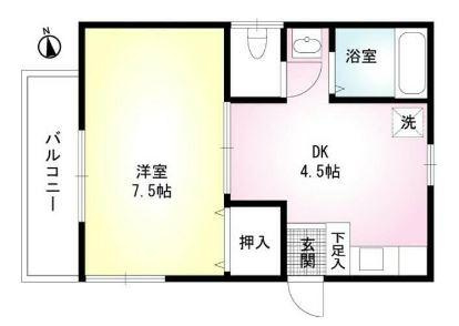 メイプル中野島の間取り