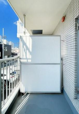 川崎市多摩区中野島３丁目の賃貸マンションのバルコニー