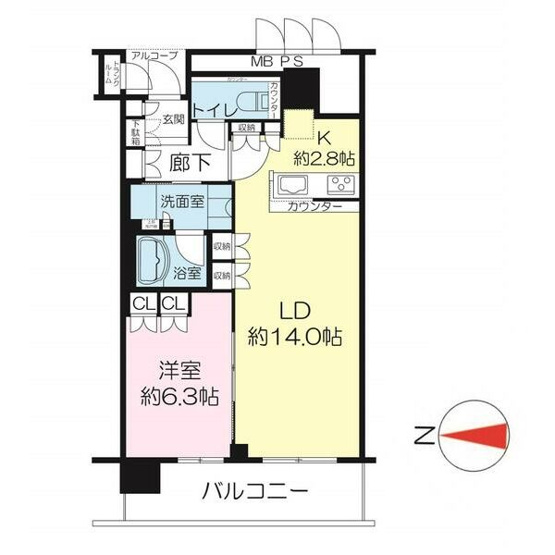 【間取り】 | ジオタワー高槻ミューズフロント