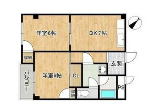ポコアポコ住吉メゾンⅡの間取り