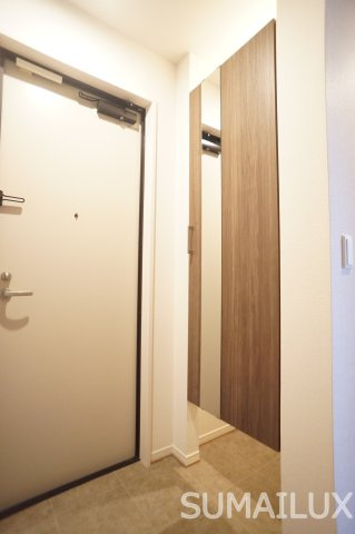 熊本市西区横手５丁目のアパートの玄関