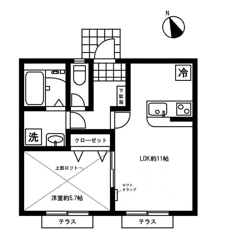 メゾンソレイルの間取り