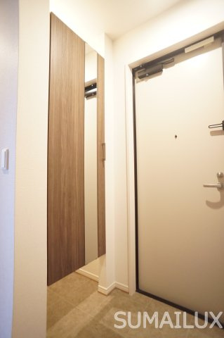 熊本市西区横手５丁目のアパートの玄関
