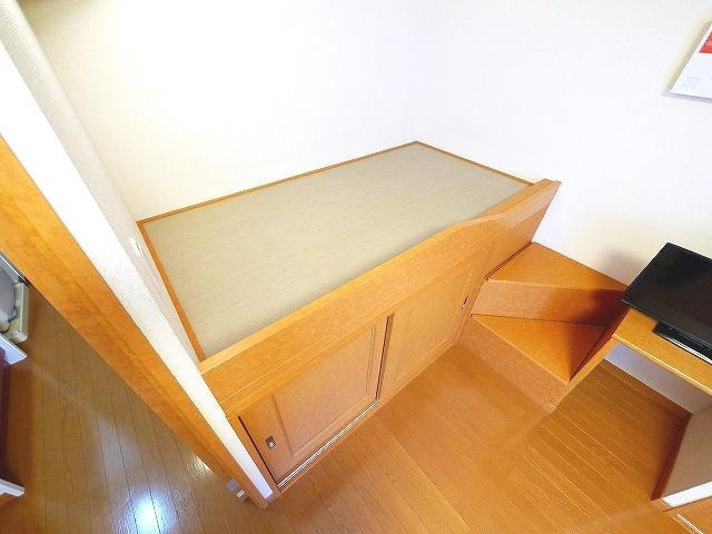 レオパレス伏見Ⅱの寝室|ベッド