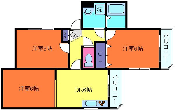 アプリーレ御影の間取り